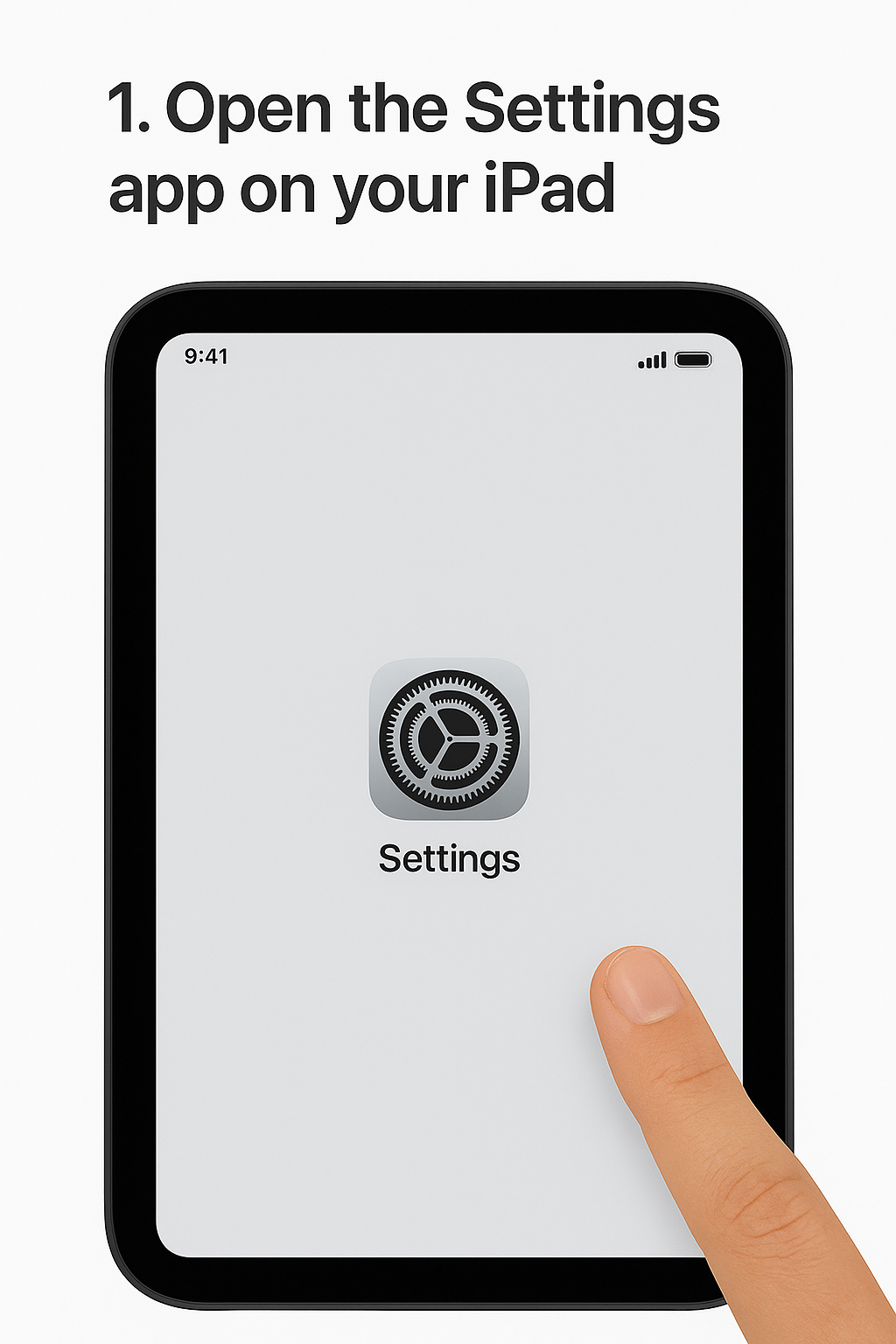 Step 1 screenshot for Safari (mobile)